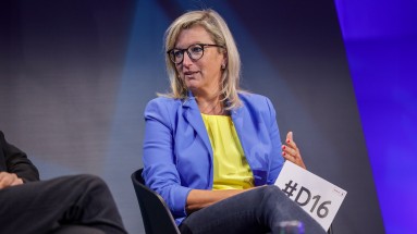 Bild von Martina Klement, CDO von Berlin auf der SCCON 2023