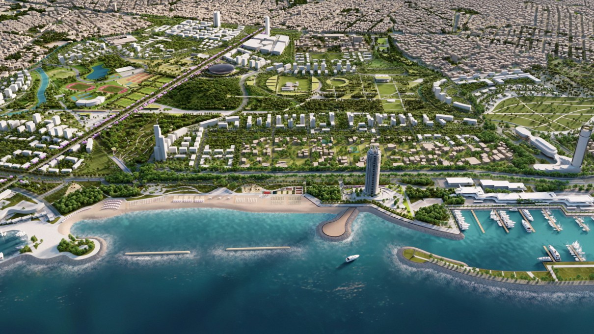 A graphic representation of Ellinikon, Europe's largest smart city on the Greek coast. Graphic: Lamda Development A graphic representation of Ellinikon, Europe's largest smart city on the Greek coast. Graphic: Lamda Development