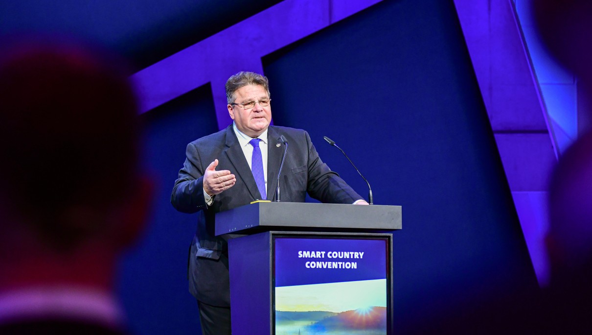 Litauischer Außenminister eröffnet Smart Country Convention 2019 Litauischer Außenminister eröffnet Smart Country Convention 2019