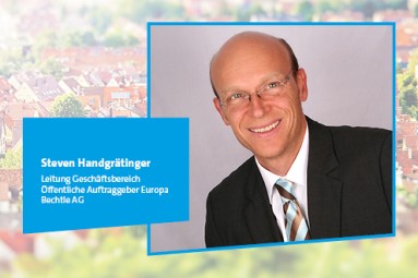 Interview mit Steven Handgrätinger, Leitung Geschäftsbereich Öffentliche Auftraggeber bei der Bechtle AG. 